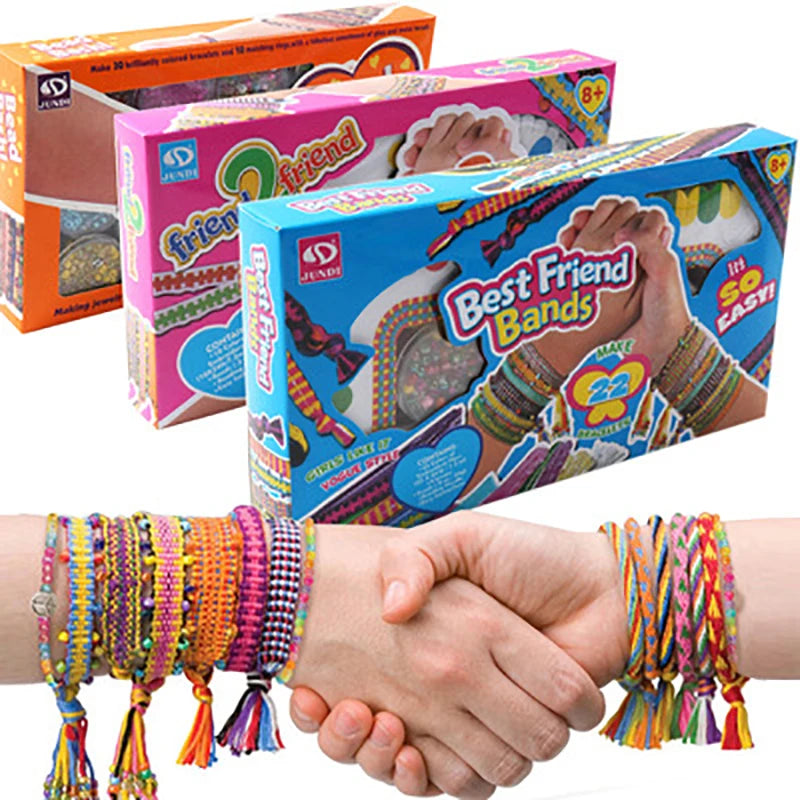 Girls DIY Bracelet Making Kit Friendship Craft Kids 5–12