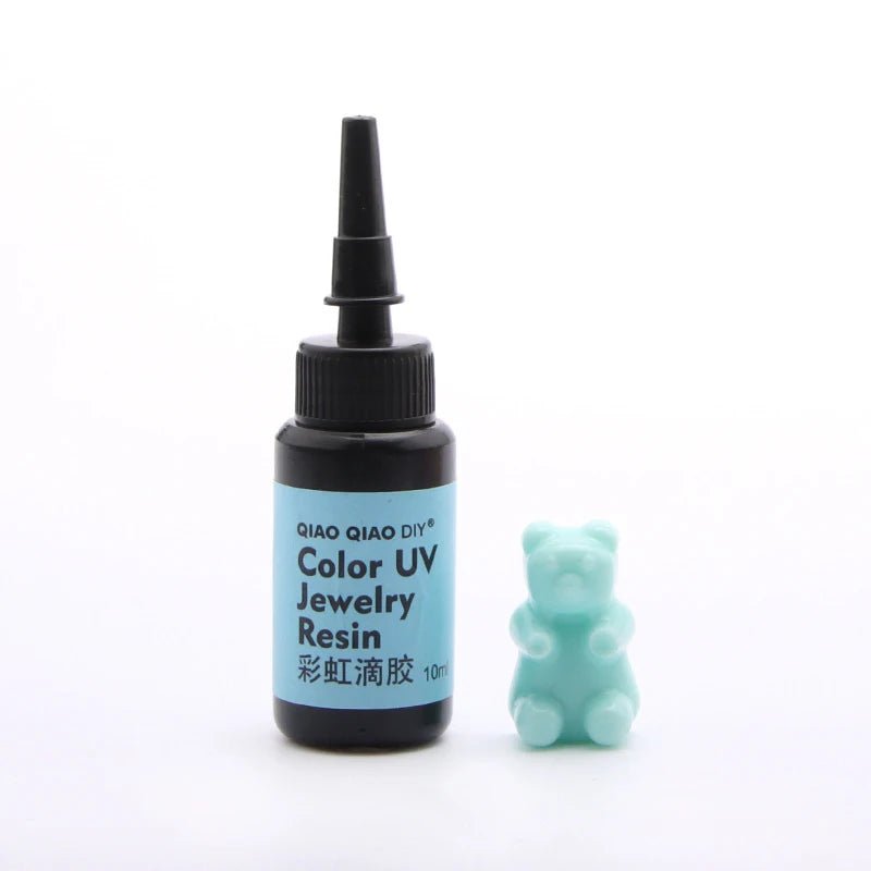 45-Color UV Resin Glue (10ml), Hard Ultraviolet Curing for Jewelry