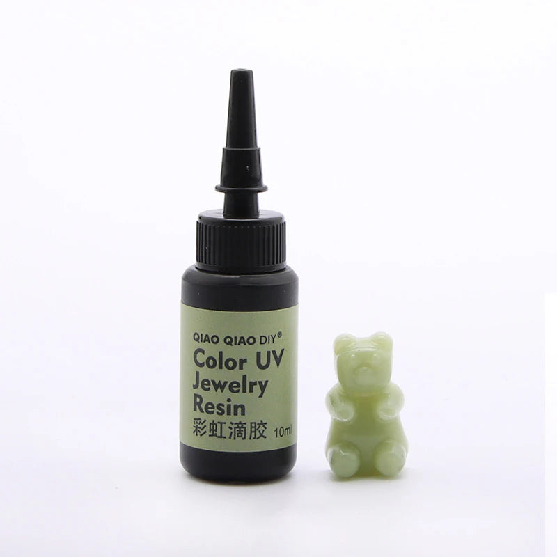 45-Color UV Resin Glue (10ml), Hard Ultraviolet Curing for Jewelry