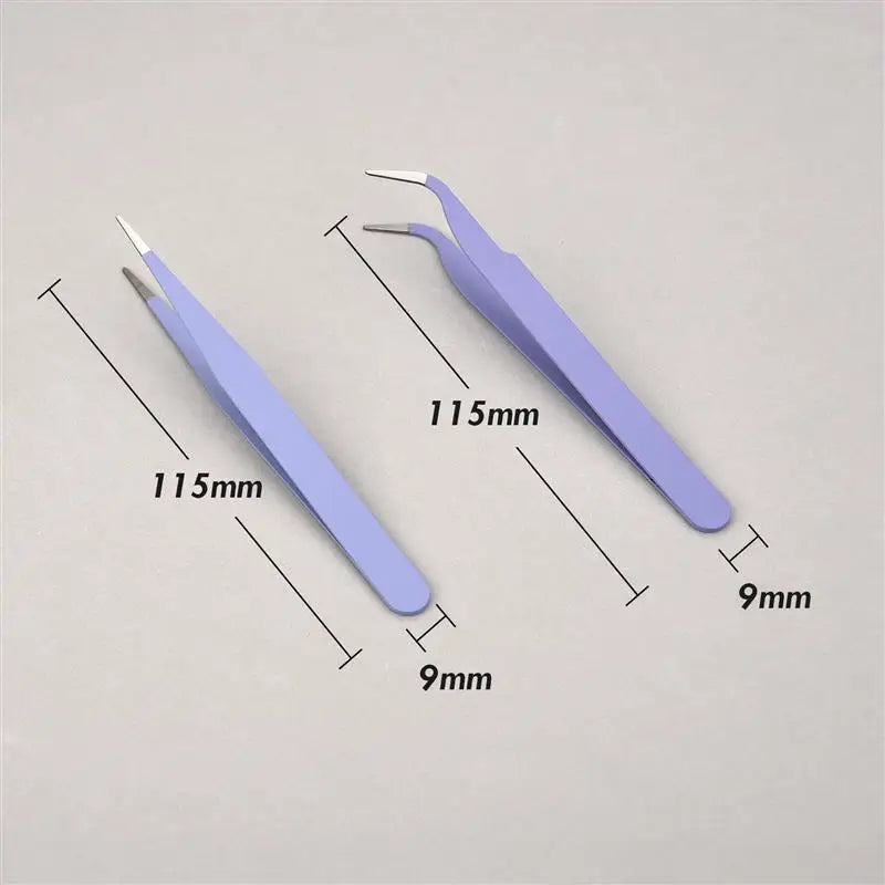 Stainless Steel Tweezers Straight/Elbow for Scrapbook Crafts