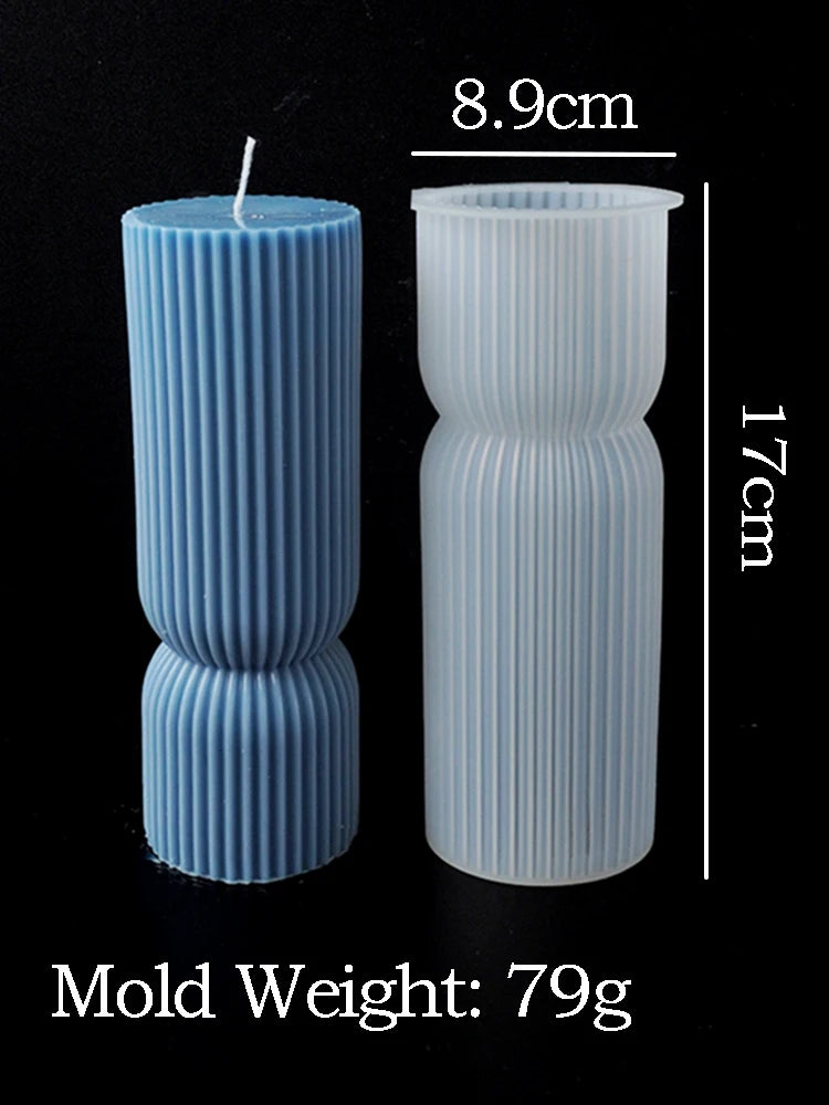 Nordic Cylindrical Candle Silicone Mold DIY Aroma Resin Craft