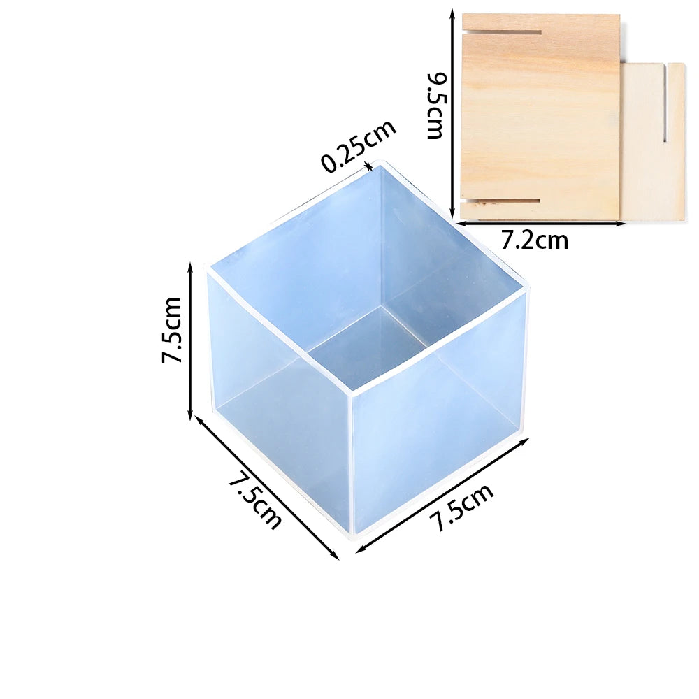 3D Cube Silicone Mold for UV Resin – DIY Jewelry Pendant & Tabletop Ornament