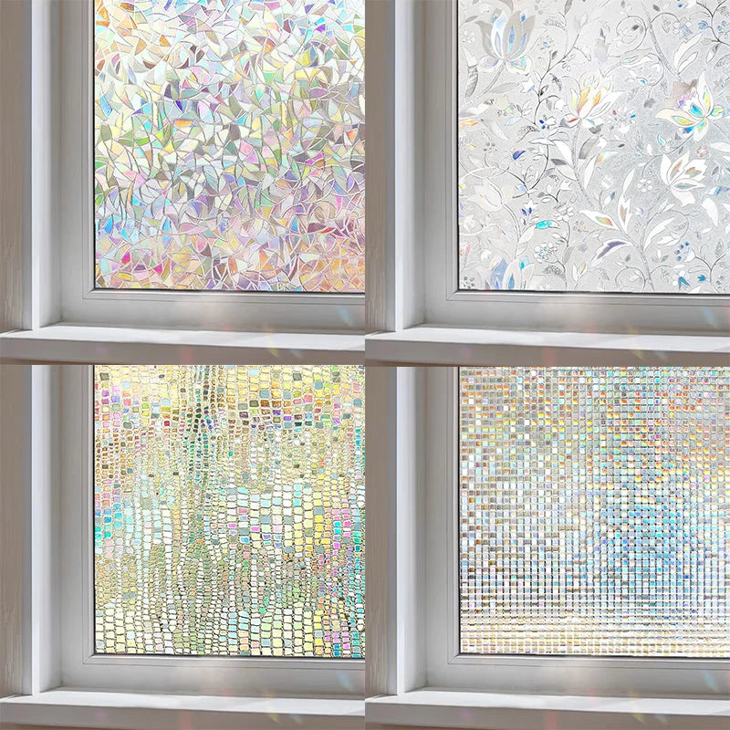 3D Frosted Stained Glass Window Film