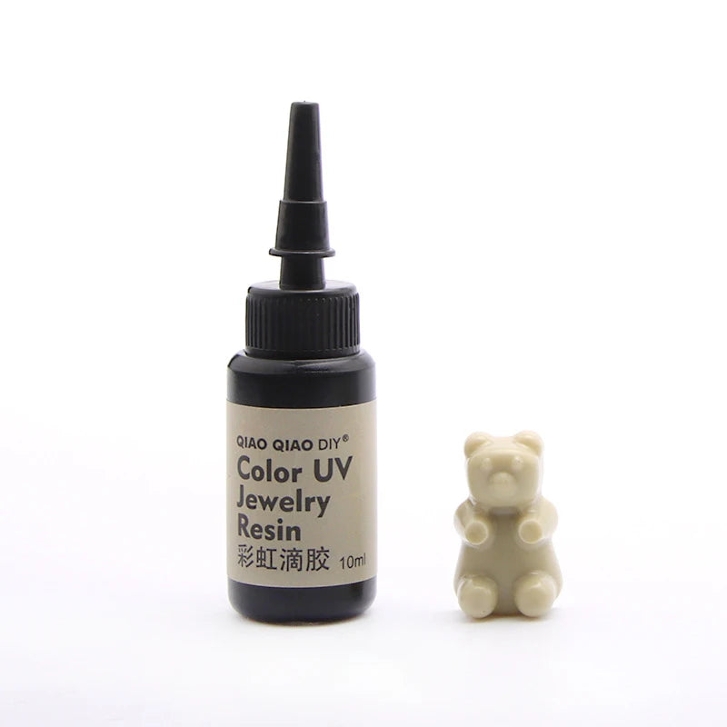 45-Color UV Resin Glue (10ml), Hard Ultraviolet Curing for Jewelry