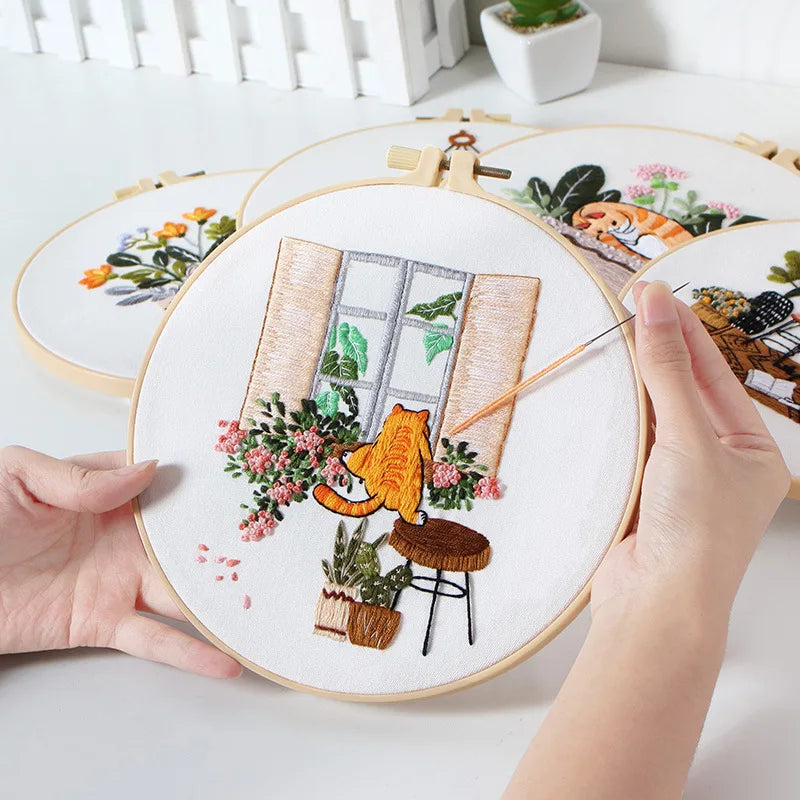 DIY Embroidery Tool Kit – Beginner Needlework Set