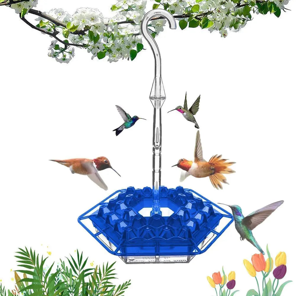 Hanging Hummingbird Feeder, Easy‑Clean & Refill, Perch & Ant Moat