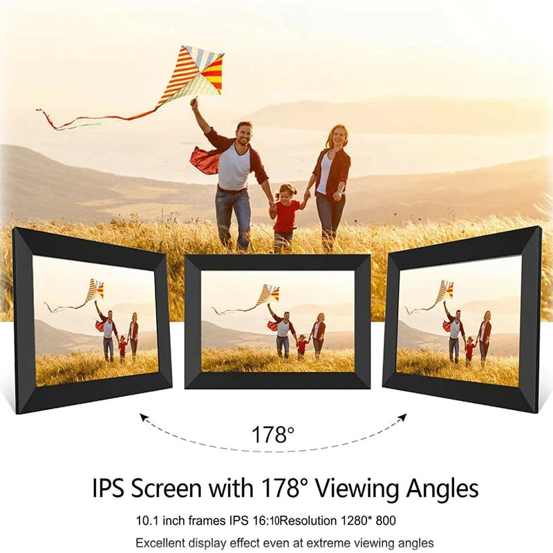 Frameo 10.1 Inch WiFi Digital Photo Frame 1280×800 32GB Auto-Rotate