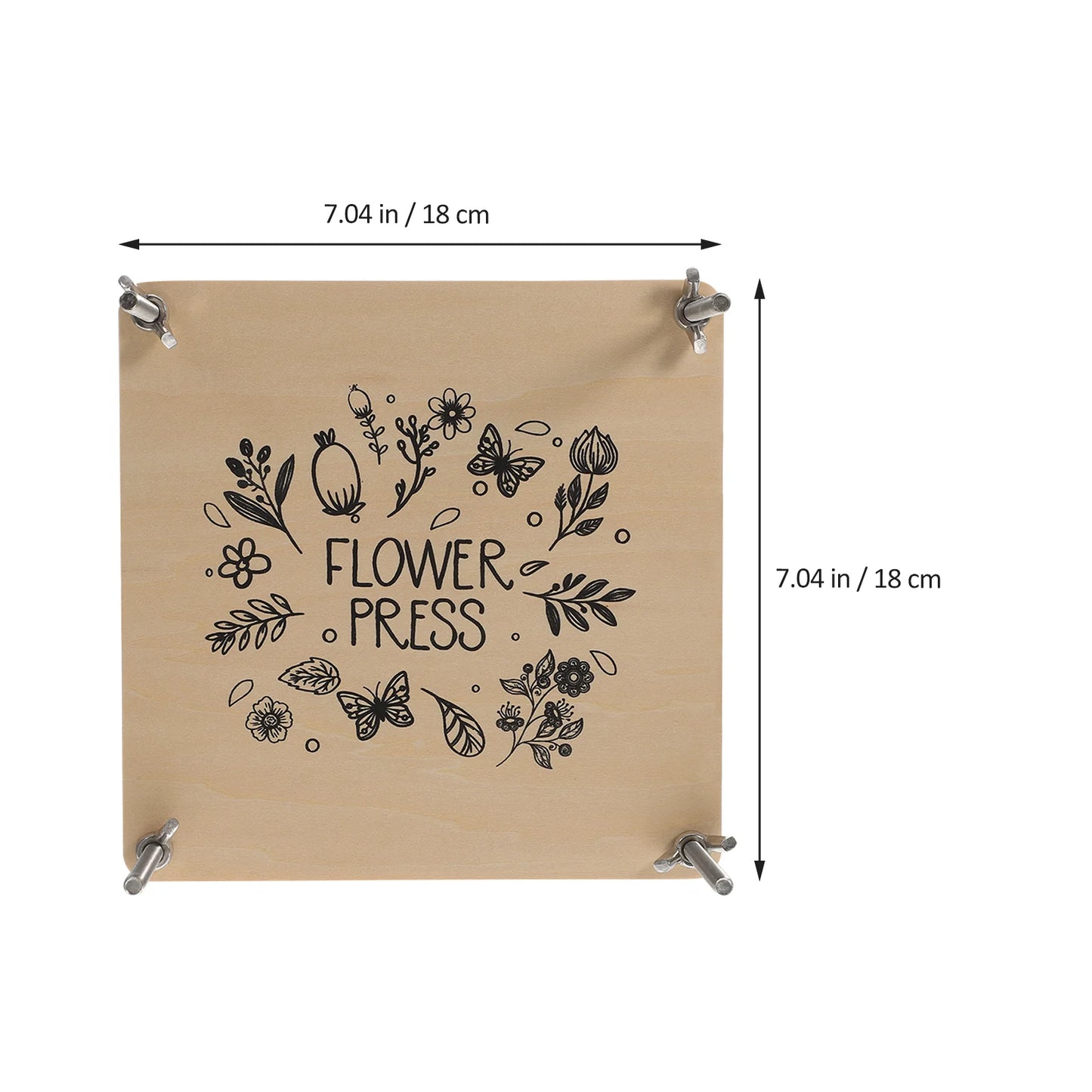 Wooden Flower Press – Dried Flower Specimen Kit