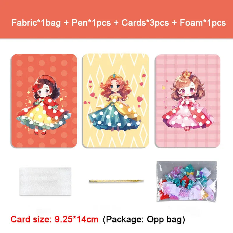 Fabric Art Frenzy Dress Up Puzzle Poke Boards DIY Kit