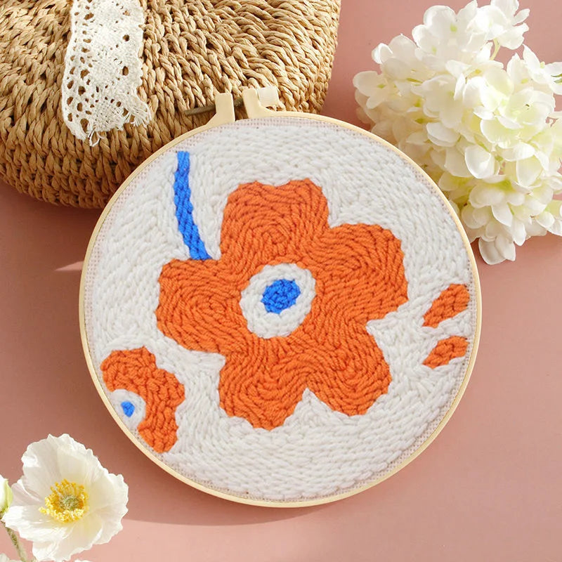 DIY Punch Needle Embroidery Kit – Sunflower Pattern