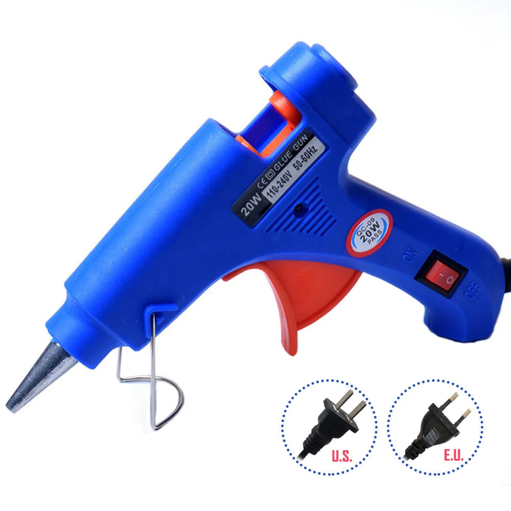 New 20W Hot Melt Glue Gun Mini 7mm Stick Household Industrial