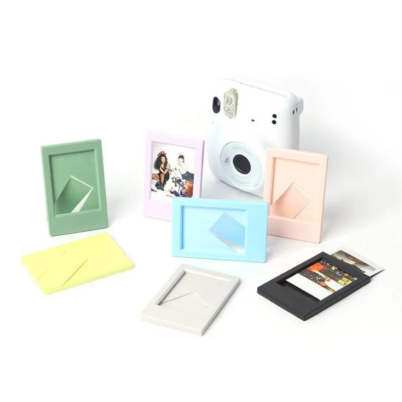 1Pc Polaroid Mini 3 Inch Vertical Frame 7-Color Set Table Display