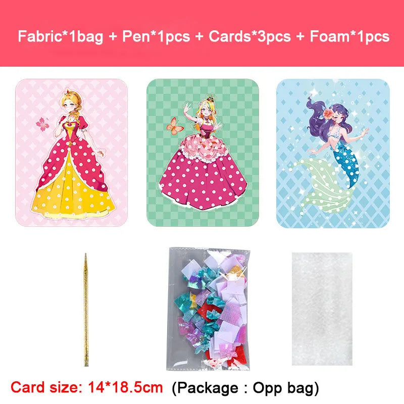 Fabric Art Frenzy Dress Up Puzzle Poke Boards DIY Kit