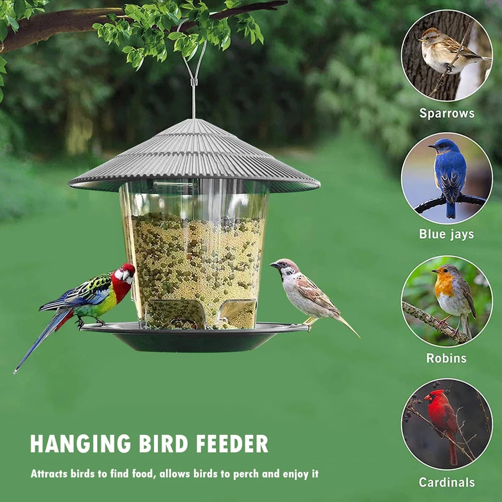 Hanging Bird Feeder, Easy‑Clean & Large Capacity, Squirrel‑Proof (1/2/3‑Pack)