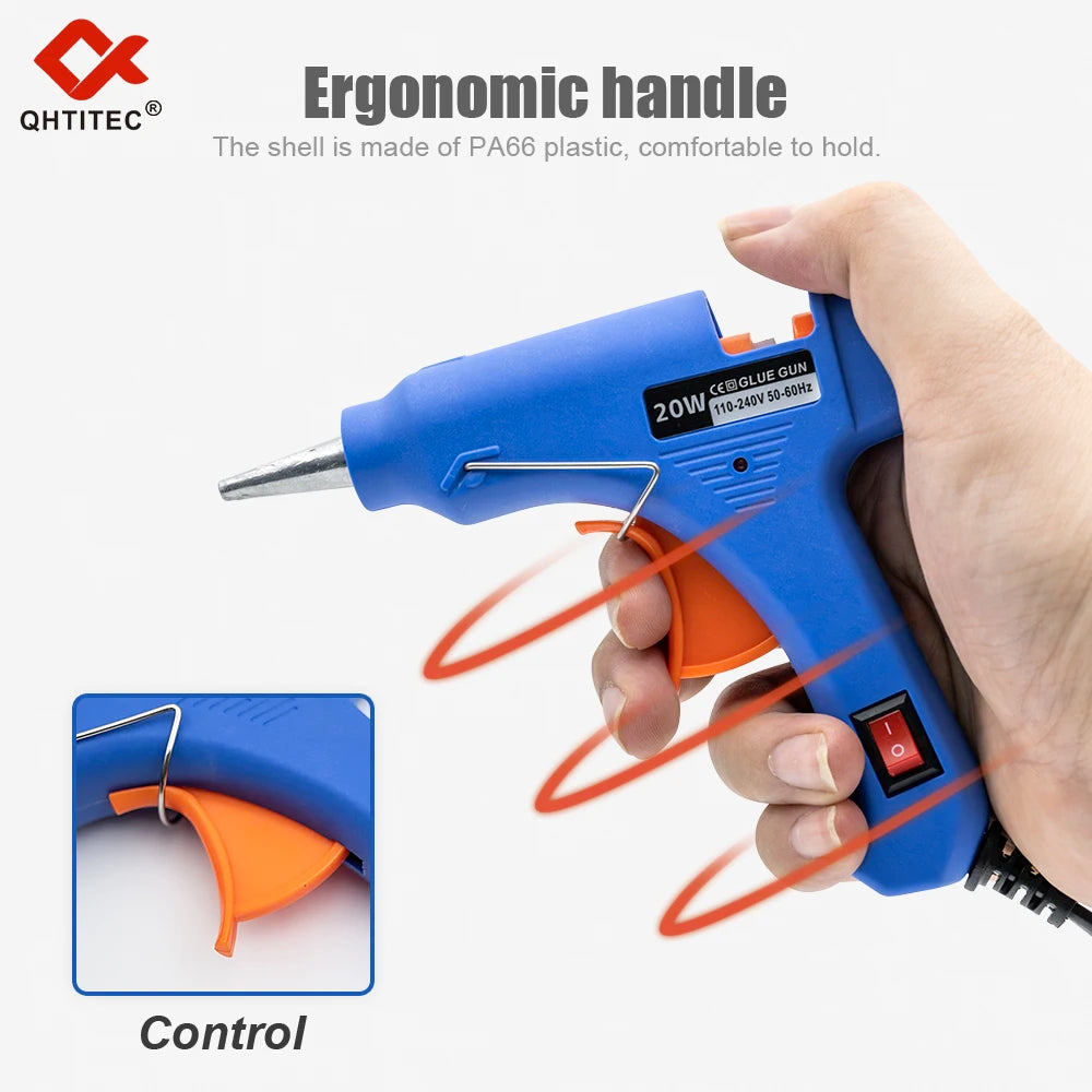 90W Hot Melt Glue Gun 7mm Stick Industrial Electric Repair Tool