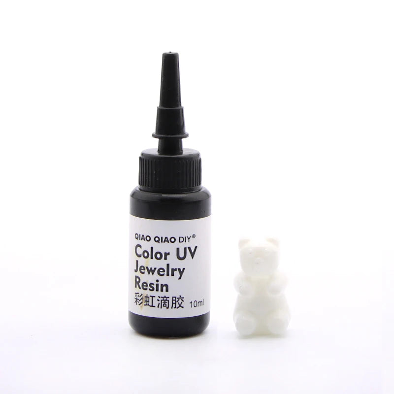 45-Color UV Resin Glue (10ml), Hard Ultraviolet Curing for Jewelry