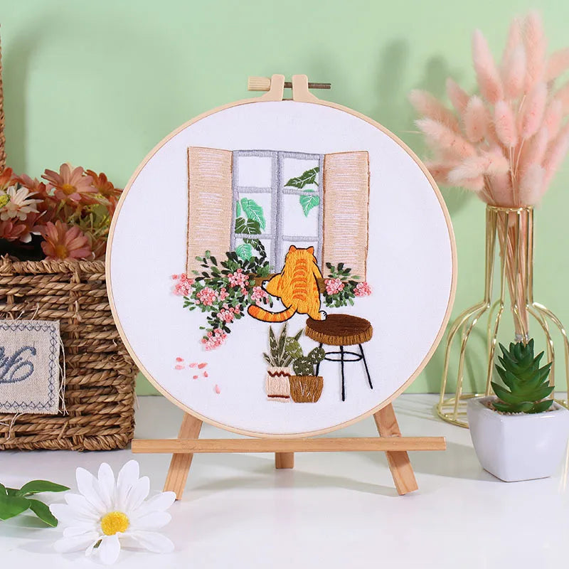 Embroidery Starter Kit – Cross Stitch Patterns & Instructions