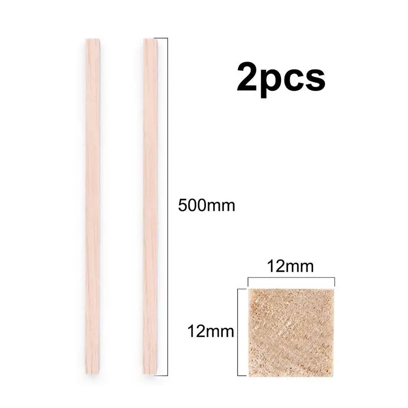 Square Balsa Wood Sticks 2–15mm – Light Cudgel Chips for Toys, Carving & Crafts