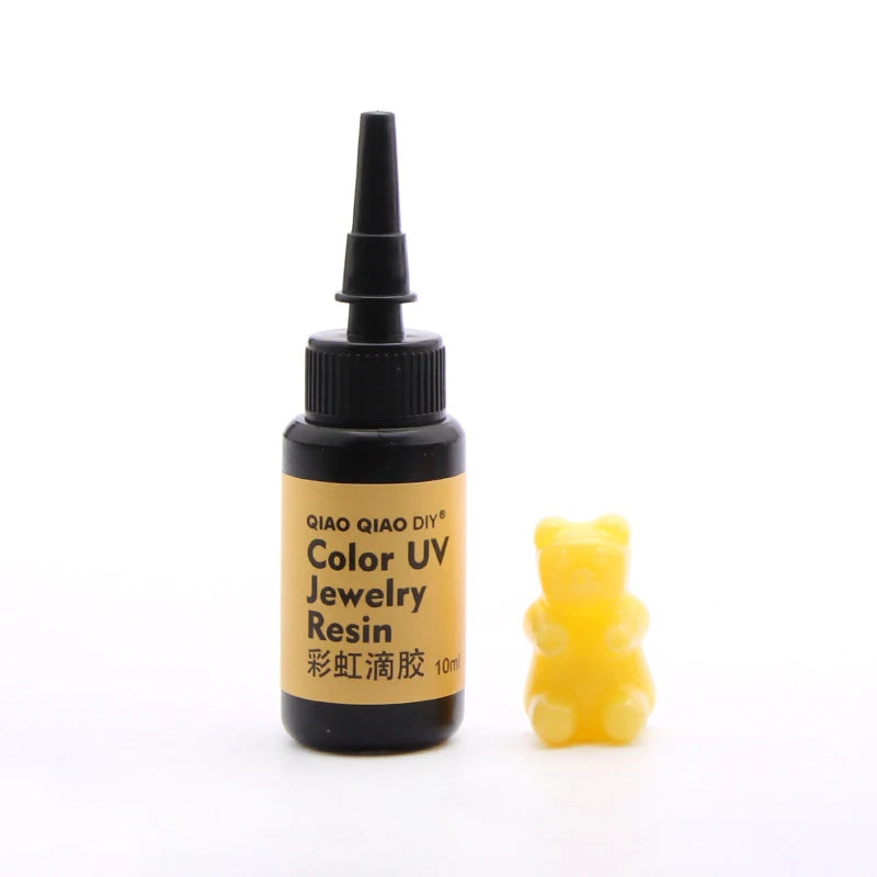 45-Color UV Resin Glue (10ml), Hard Ultraviolet Curing for Jewelry