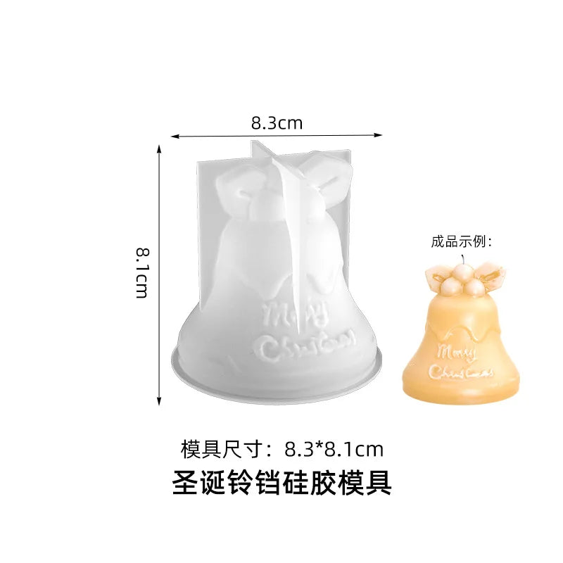 3D Christmas Tree Silicone Mold for Candle, Soap & Resin DIY