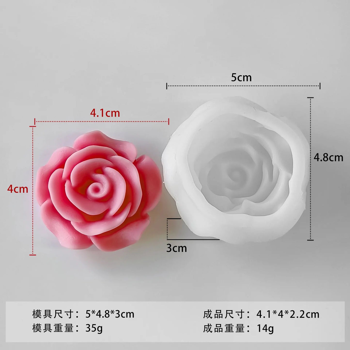 3D Tulip Candle Silicone Mold Flower Soap Making Supplies