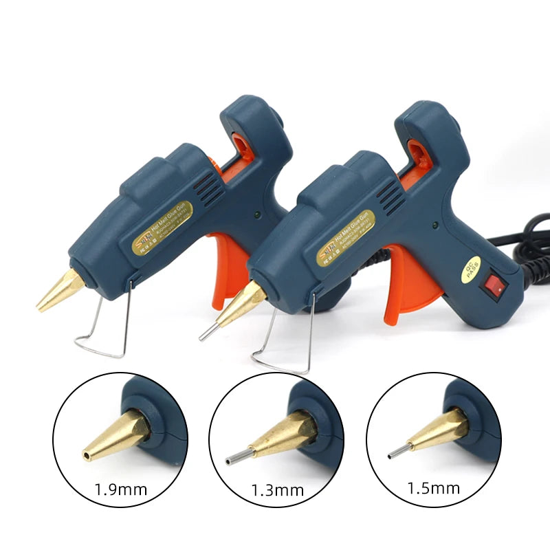 Small Aperture 40W Hot Melt Glue Gun 1.3/1.5mm Nozzle 7mm Sticks