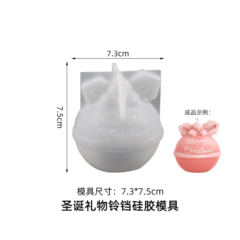 3D Christmas Tree Silicone Mold for Candle, Soap & Resin DIY