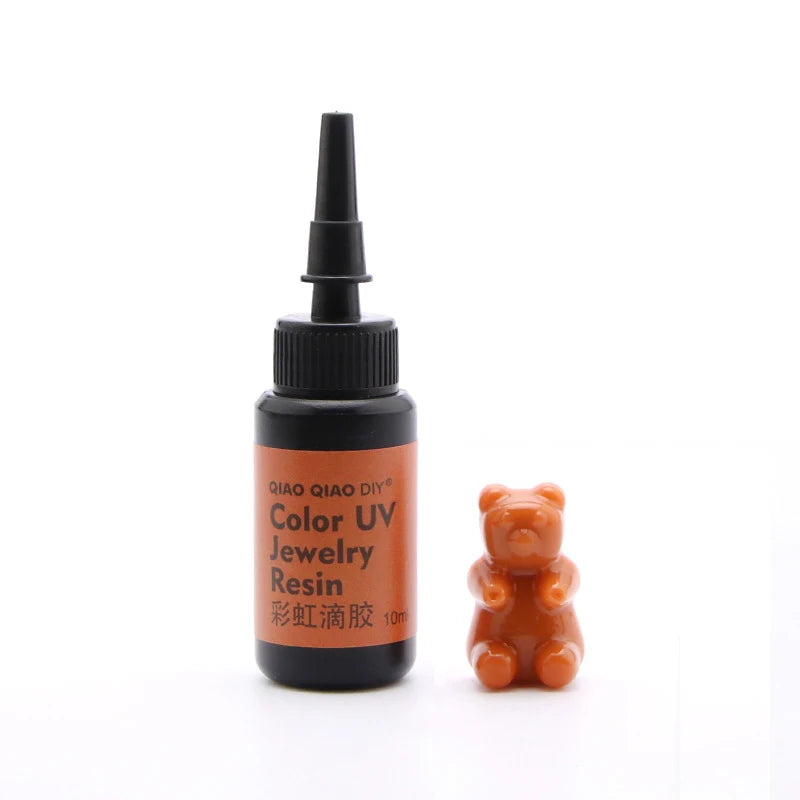 45-Color UV Resin Glue (10ml), Hard Ultraviolet Curing for Jewelry