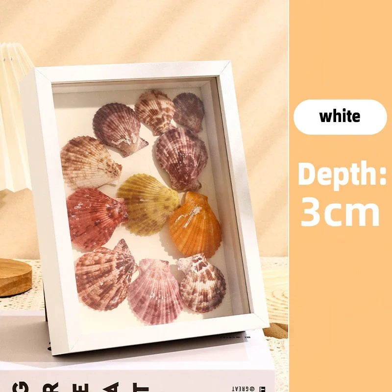 3D Wooden Picture Frames 3cm/5cm Dried Flower Specimen Display