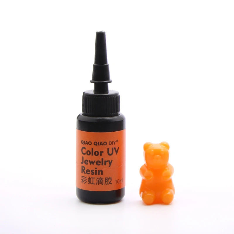 45-Color UV Resin Glue (10ml), Hard Ultraviolet Curing for Jewelry