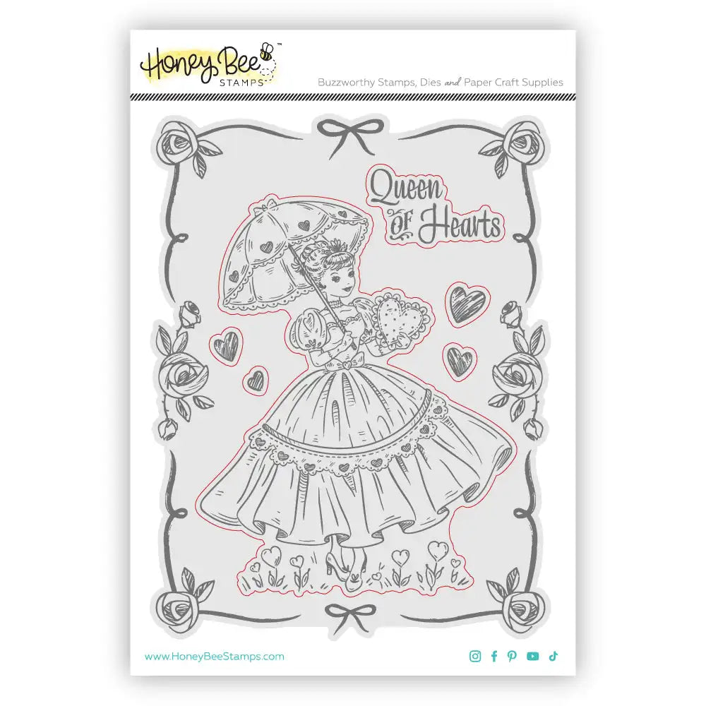 2025 BEE Love Wins Royal Flush Hearts Metal Cutting Dies & Stamps