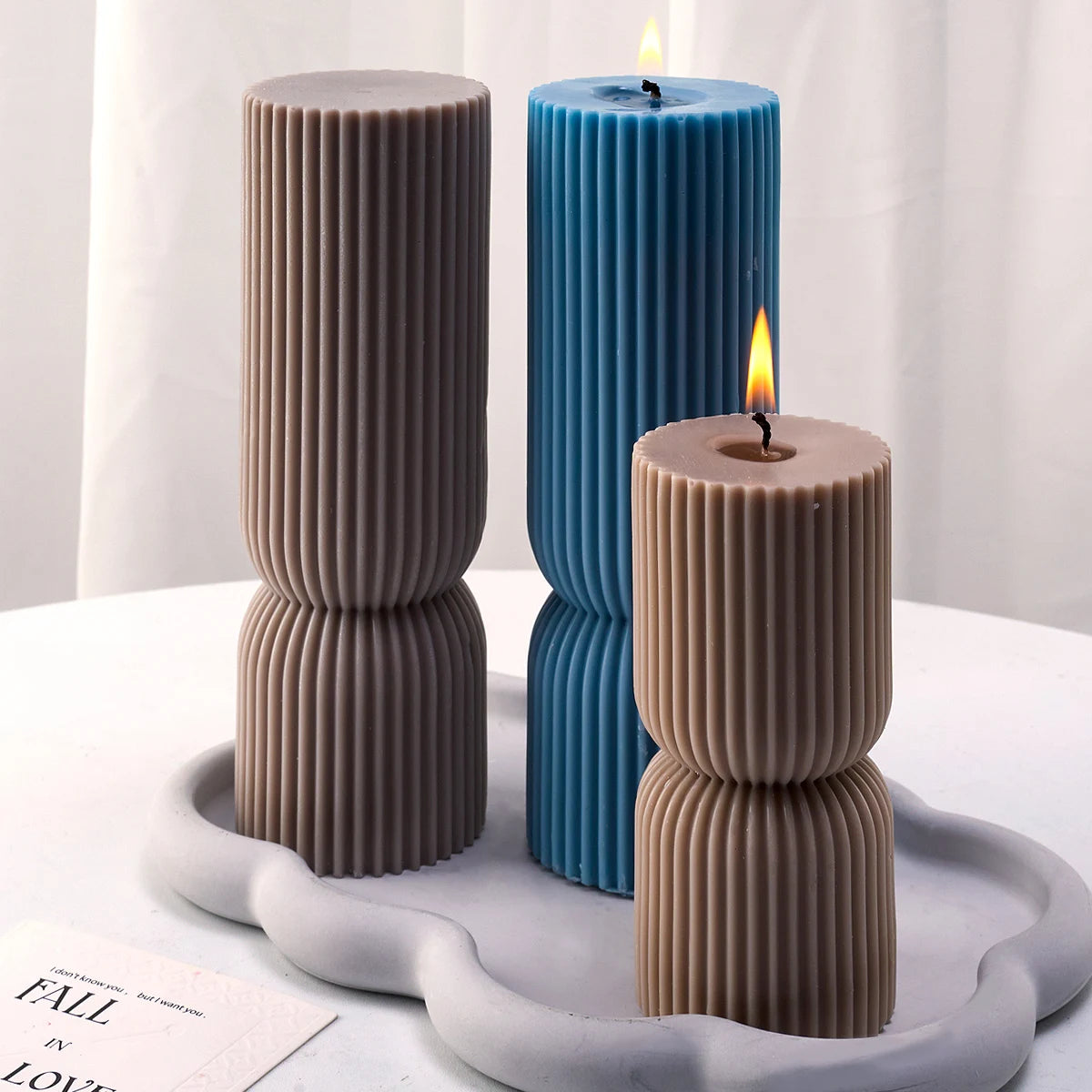 Nordic Cylindrical Candle Silicone Mold DIY Aroma Resin Craft