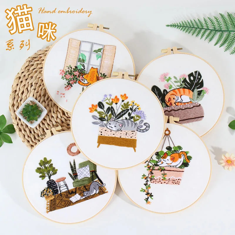 Embroidery Starter Kit – Cross Stitch Patterns & Instructions