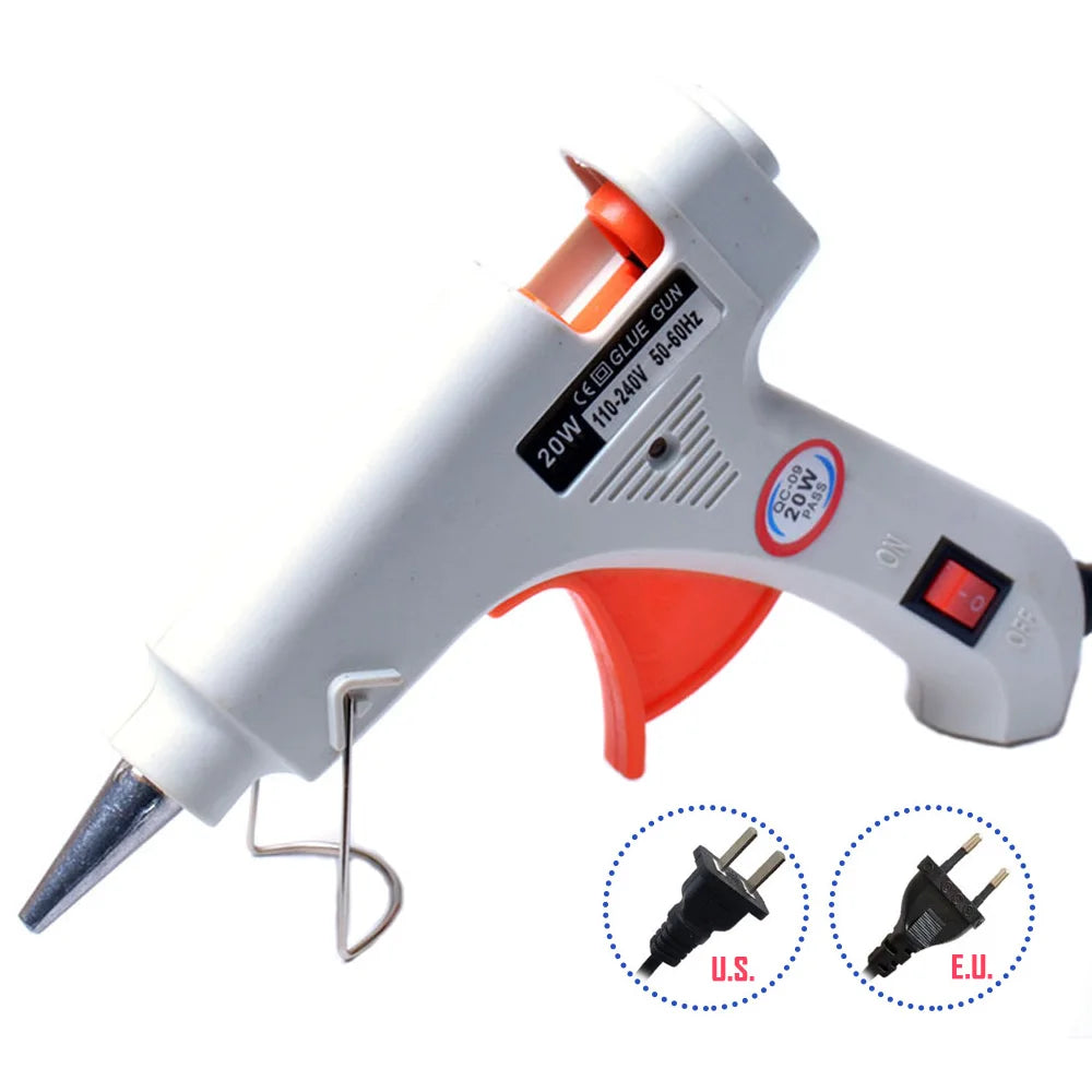 New 20W Hot Melt Glue Gun Mini 7mm Stick Household Industrial