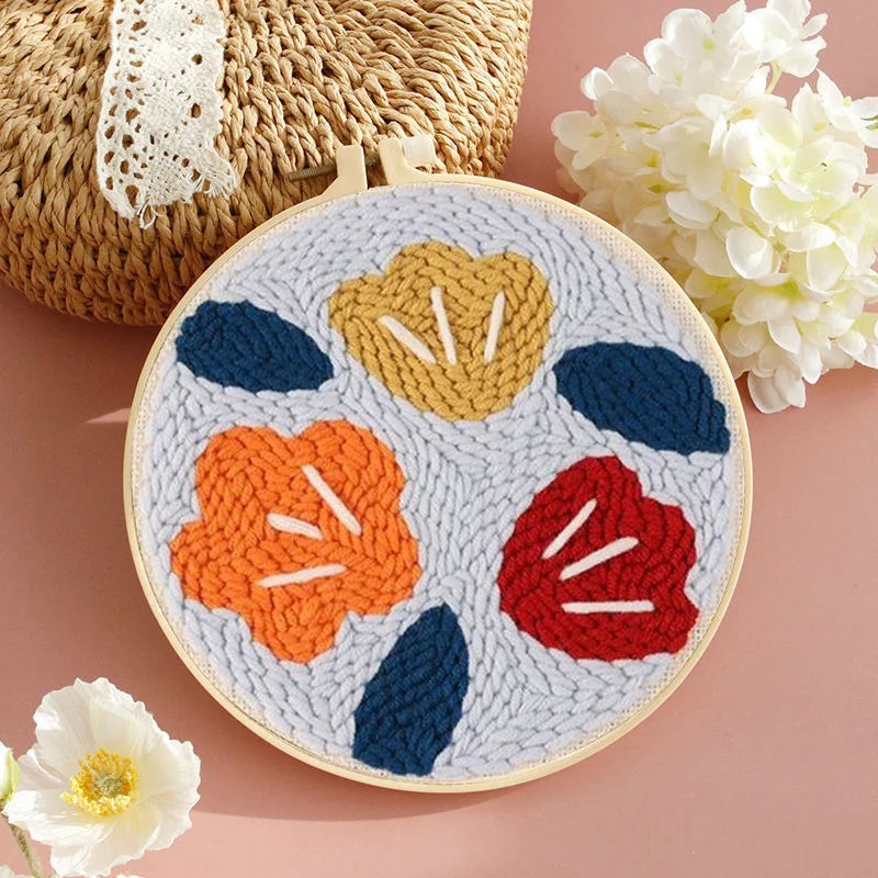 DIY Punch Needle Embroidery Kit – Sunflower Pattern