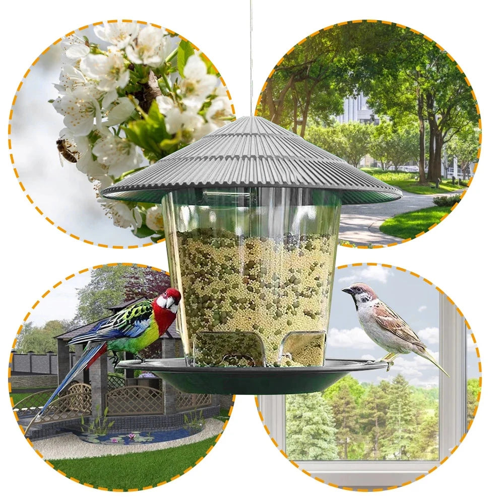 Hanging Bird Feeder, Easy‑Clean & Large Capacity, Squirrel‑Proof (1/2/3‑Pack)