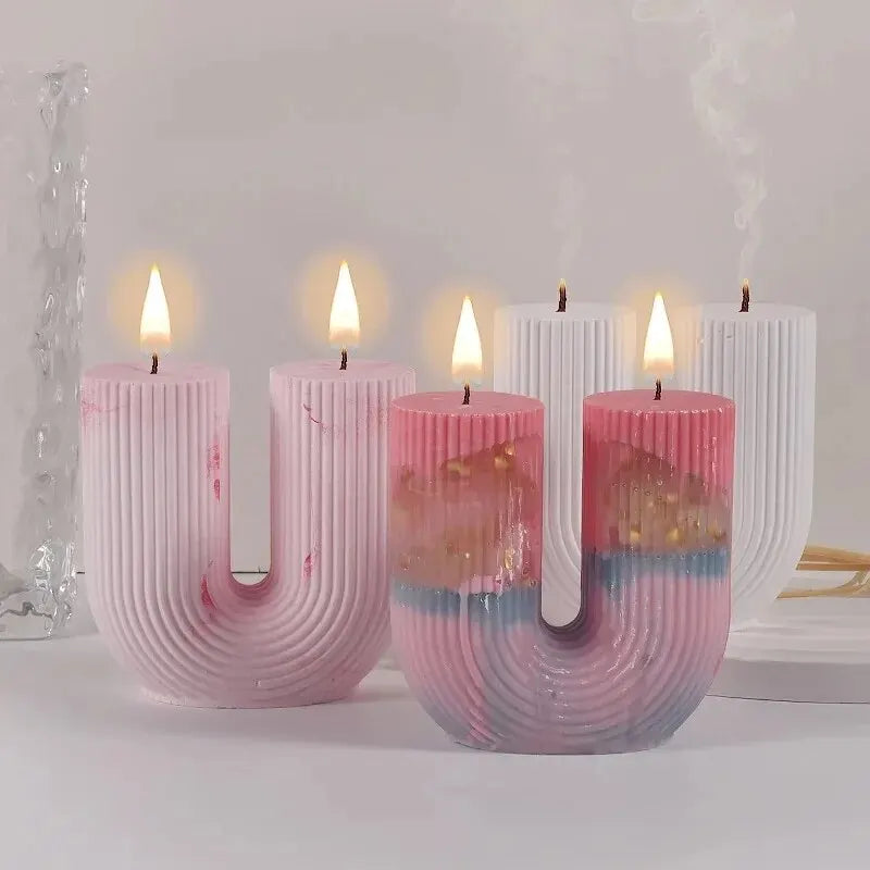 U-Shape Candle Silicone Mold DIY Arch Resin Scented Decor