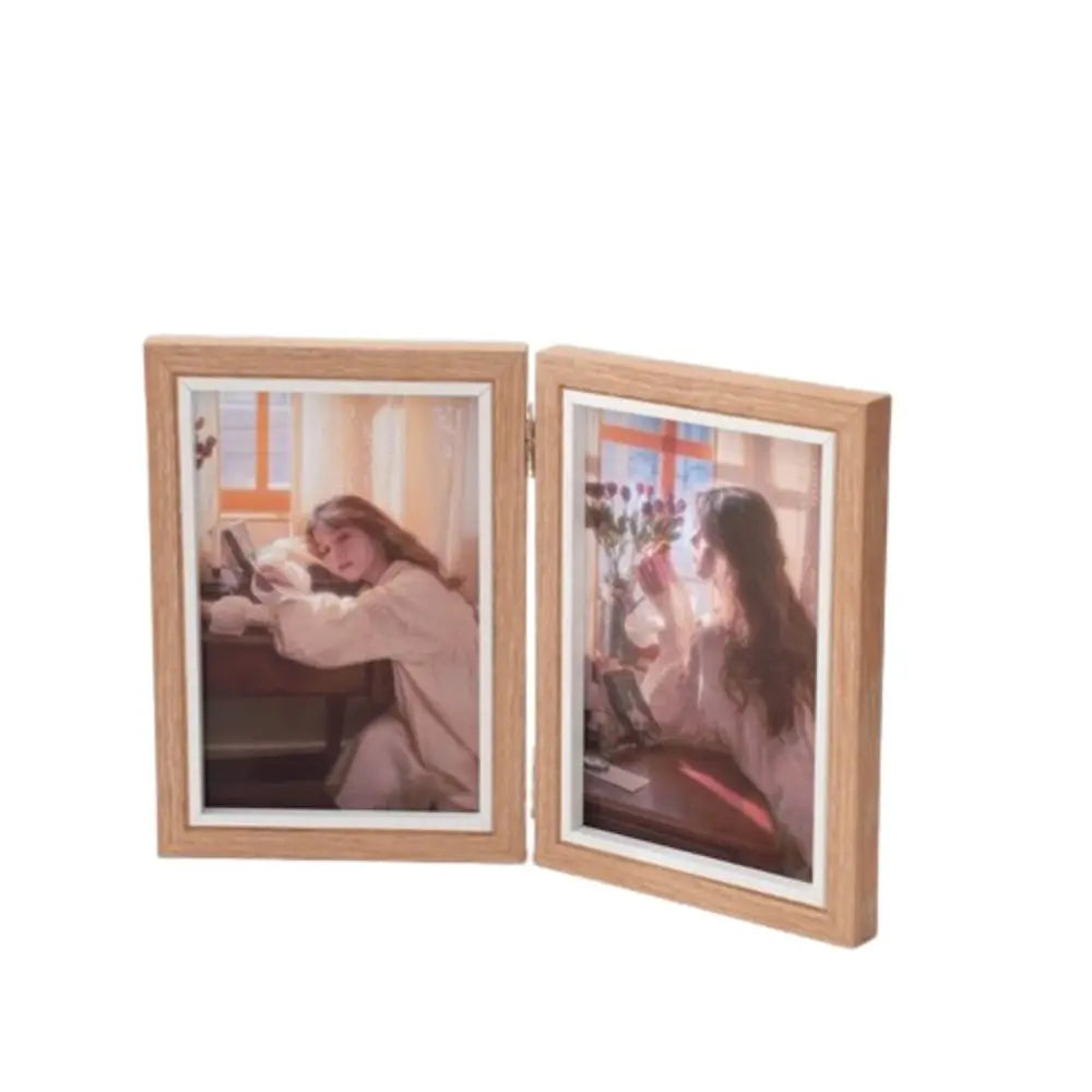 Creative Foldable Hinge Photo Frame 2/3/4/5 Linked Wooden