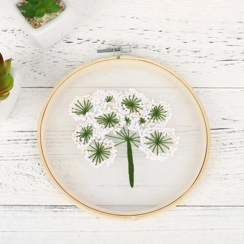 DIY Embroidery Starter Kit – Flowers & Plants Pattern