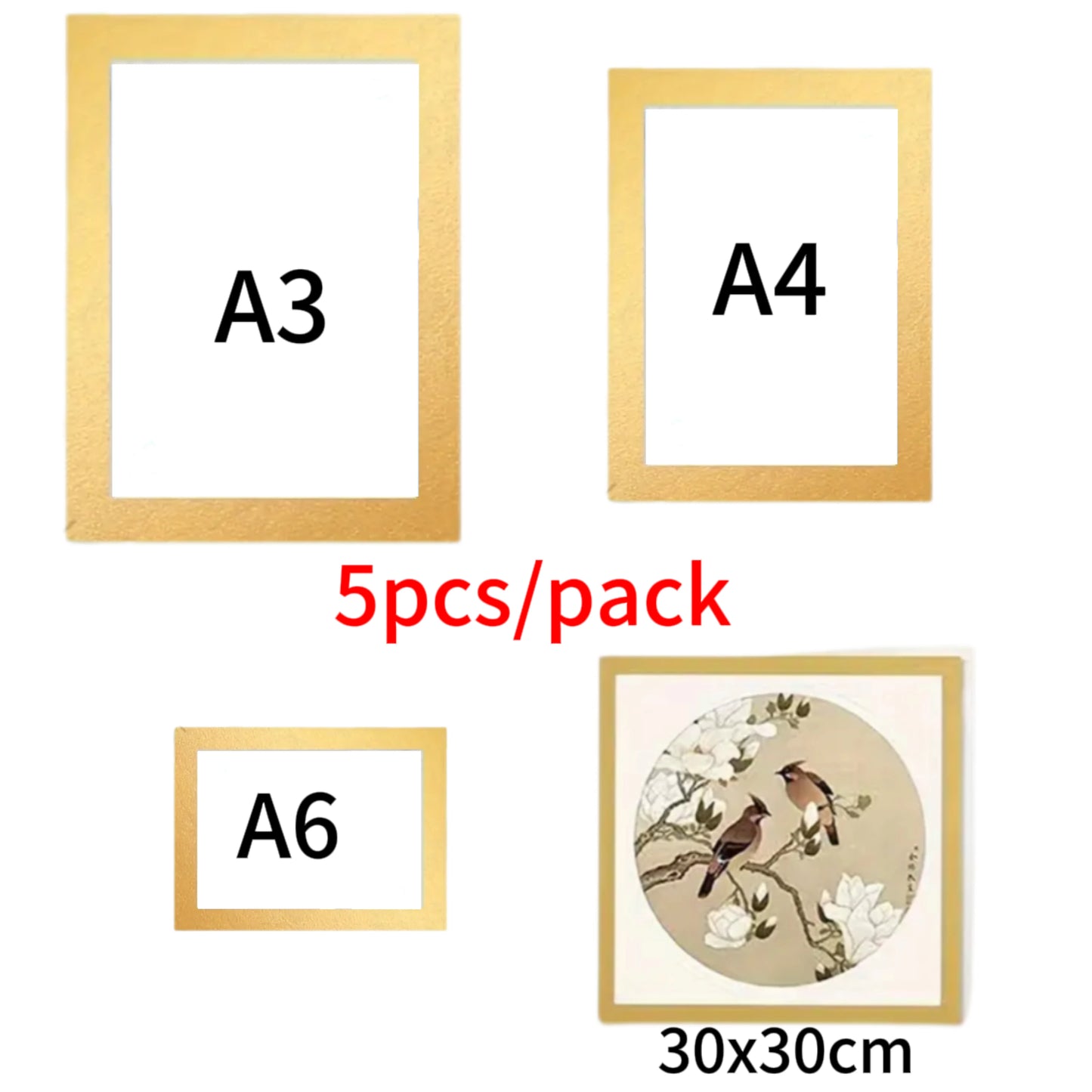 5Pack Magnet Picture Frame A3/A4/A6/30×30cm Children’s Art Holder