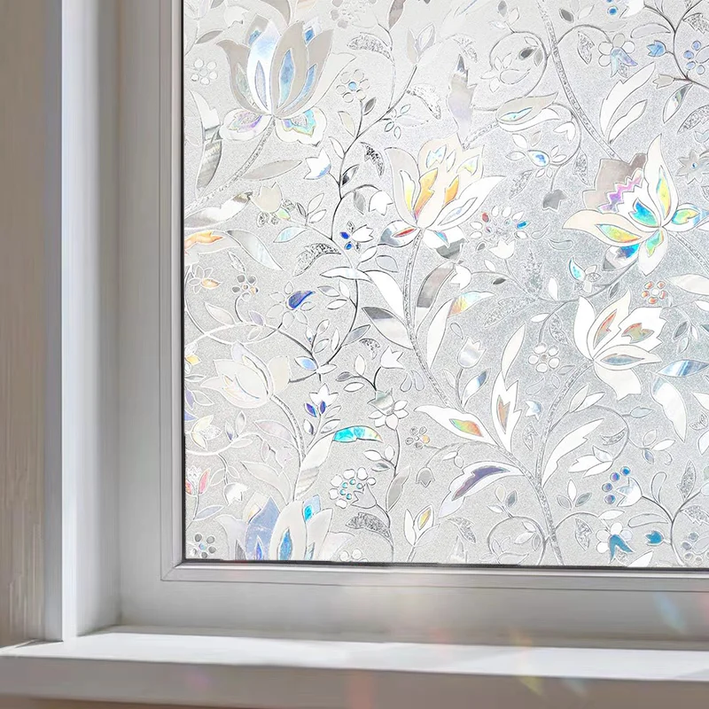 3D Frosted Stained Glass Window Film