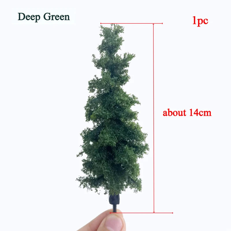 12cm Wire Tree Model Green Miniature Landscape DIY Scale Train Layout