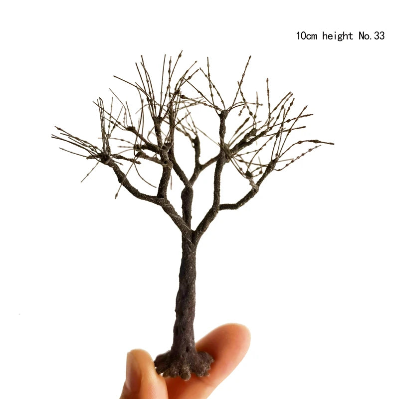 12cm Wire Tree Model Green Miniature Landscape DIY Scale Train Layout