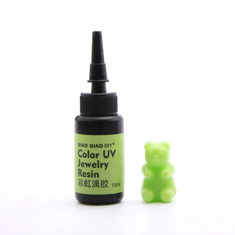 45-Color UV Resin Glue (10ml), Hard Ultraviolet Curing for Jewelry