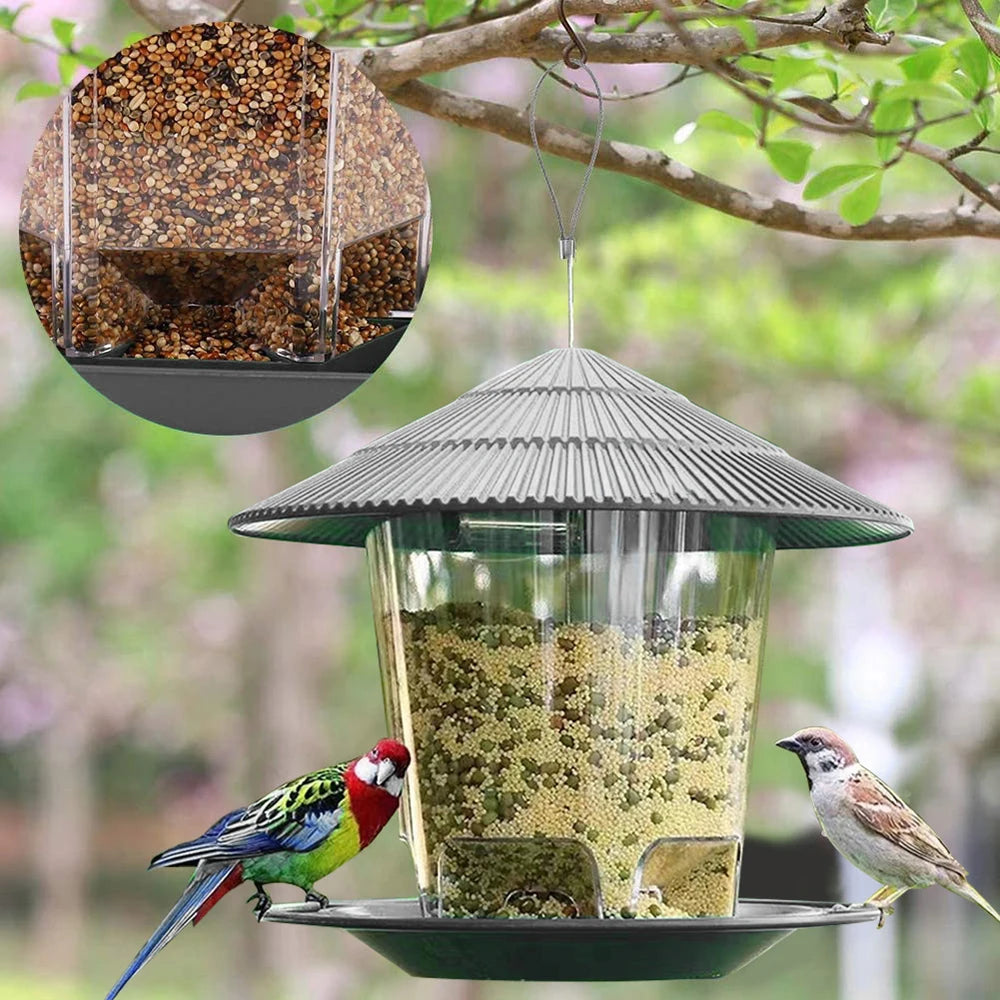 Hanging Bird Feeder, Easy‑Clean & Large Capacity, Squirrel‑Proof (1/2/3‑Pack)