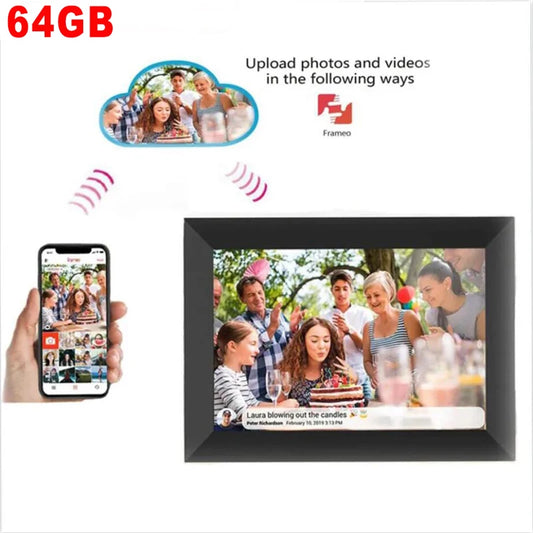 WiFi Frameo Digital Photo Frame 10.1 Inch 32GB/64GB IPS Touch