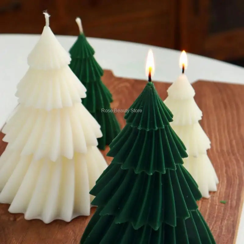 3D Christmas Tree Silicone Mold for Candle, Soap & Resin DIY