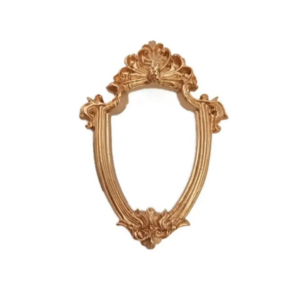 Golden Retro Photo Frame Victorian Jewelry Decor Photography