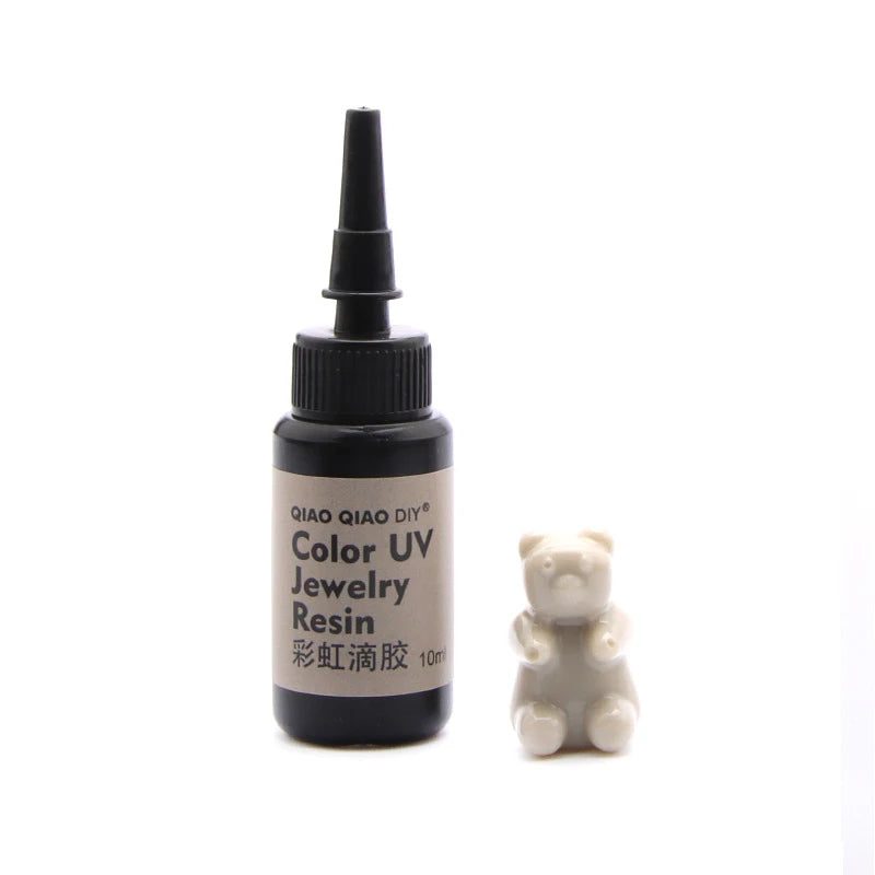 45-Color UV Resin Glue (10ml), Hard Ultraviolet Curing for Jewelry