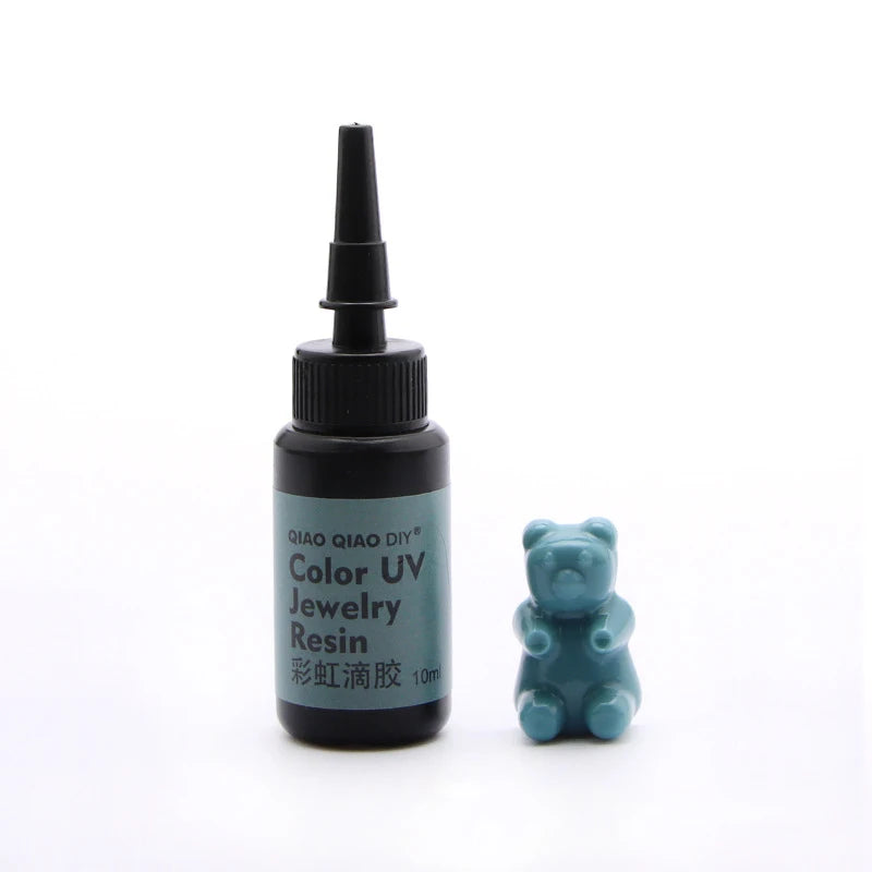 45-Color UV Resin Glue (10ml), Hard Ultraviolet Curing for Jewelry